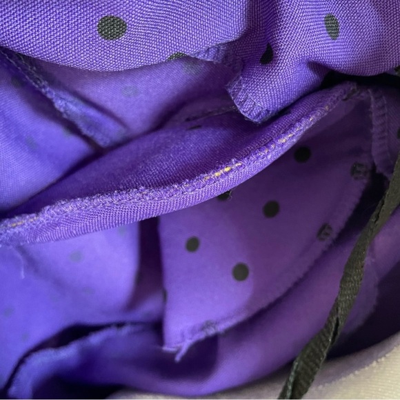 Classic Apparel Women’s Purple Black Polka Dot Jacket Blazer Size 12 - Picture 6 of 10